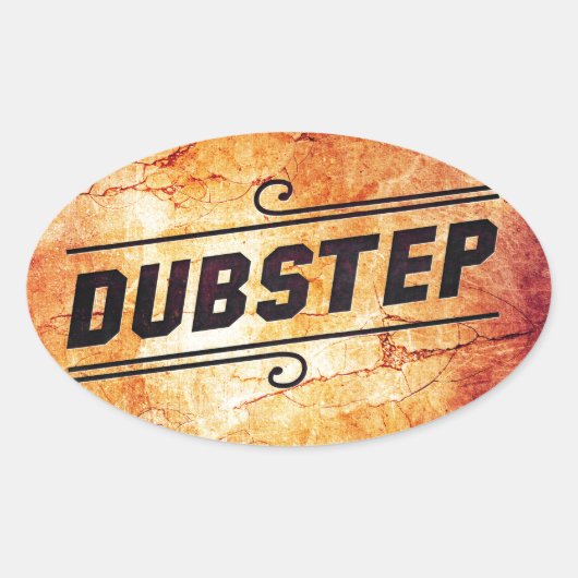 Dubstep 楕円形シール (正面)