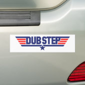 Dubstep (翼及び星) バンパーステッカー (車上)