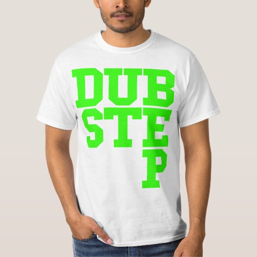 Dubstep Blockletter (ライム) Tシャツ (正面)