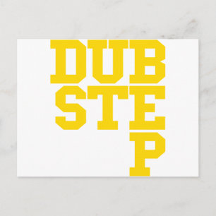 Dubstep Blockletter (金ゴールド) ポストカード