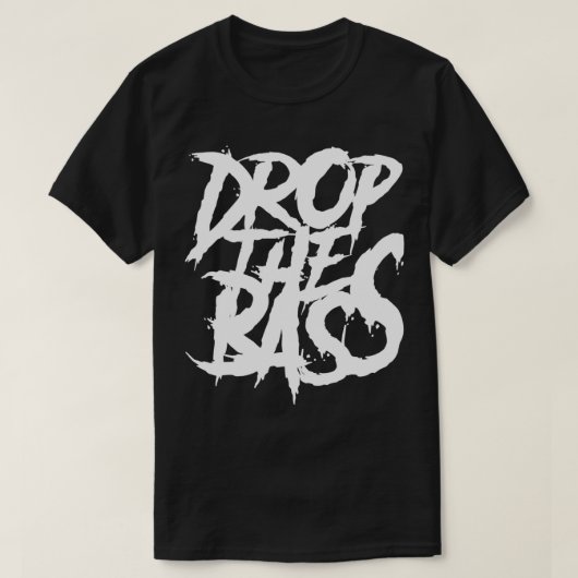 Dubstep Drop The Bass, Riddim Rave EDM Junglist D Tシャツ (デザイン正面)