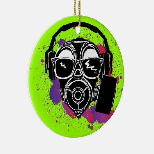 Dubstep Gasmask セラミックオーナメント (右)