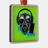 Dubstep Gasmask メタルオーナメント (右)