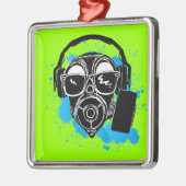Dubstep Gasmask メタルオーナメント (左)