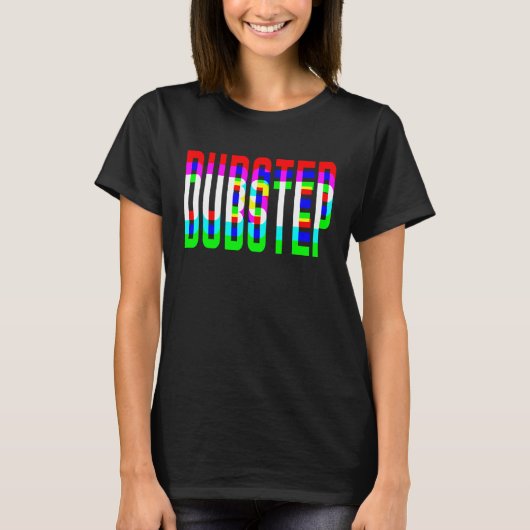 Dubstep HeadbangerテクノDJレイヴEDMフェスティバルRav Tシャツ (正面)