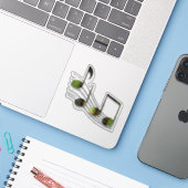 Dubstep Notesコンターステッカー シール (ノートパソコンとiPhone)