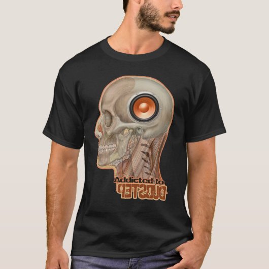 Dubstep woofer brain - 2STEP-DnB-Sub Bass Tシャツ (正面)