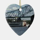 Dubuqueの蒸気船の精神 セラミックオーナメント (右)