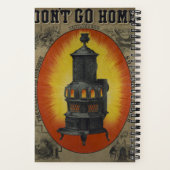 Dubuque軟炭バーナーのヴィンテージ広告。 ノートブック (裏面)