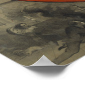 Dubuque軟炭バーナーのヴィンテージ広告。 ポスター (角)