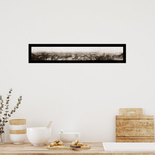 Dubuque Iowa Panview写真1914 ポスター (キッチン)