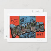 Dubuque, IowaLarge Letter ScenesDubuque, IA ポストカード (正面/裏面)