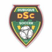 Dubuque Soccer Club Car Decal シール (正面)
