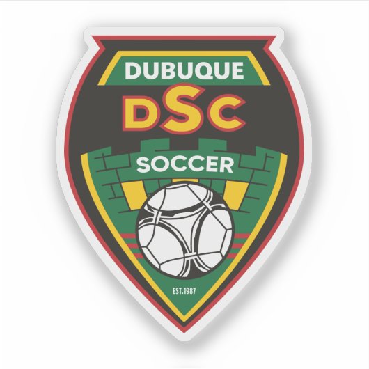 Dubuque Soccer Club Stickers シール (正面)