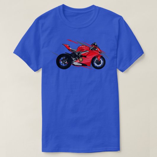 Ducati Panigale V4バイク1 Tシャツ (デザイン正面)