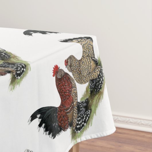 D'Uccleのチャボ:  Milleのフルーア テーブルクロス (インサイチュ)