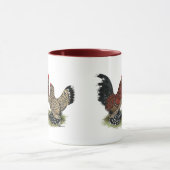 D'Uccleのチャボ:  Milleのフルーア マグカップ (中央)