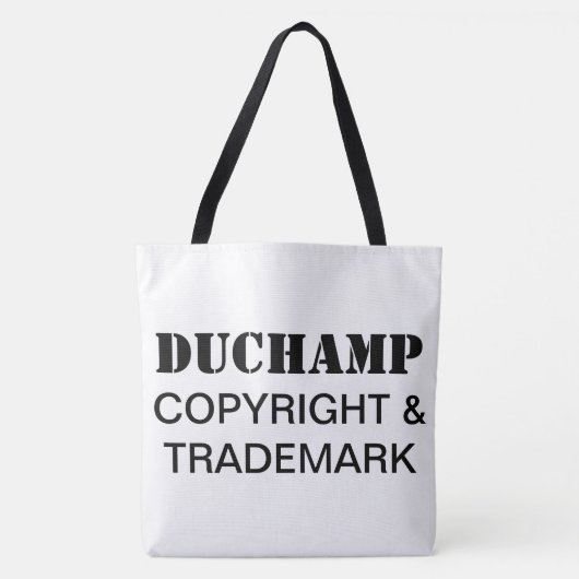 Duchamp、著作権と商標トートバッグ トートバッグ (正面)