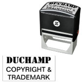 Duchamp, Copyright & Trademark Rubber Stamp セルフインキングスタンプ (インサイチュ)