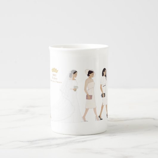 Duchess Meghan Markleマイルストーンマーツマグ ボーンチャイナマグカップ (正面)