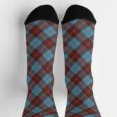 Duchess of Kent Modern Original Scottish Tartan ソックス (上部)