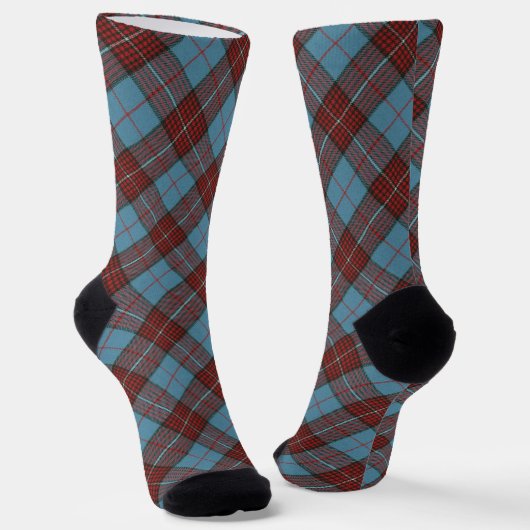 Duchess of Kent Modern Original Scottish Tartan ソックス (傾斜あり)