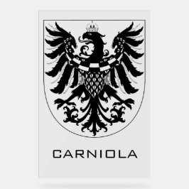 Duchy of Carniola Monochrome Heraldic Art  アクリルサイン