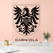 Duchy of Carniola Monochrome Heraldic Art  アクリルサイン (ウェディング)
