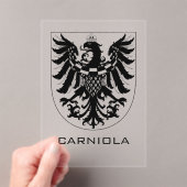 Duchy of Carniola Monochrome Heraldic Art  アクリル招待状 (インサイチュ (ポータブル))