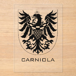 Duchy of Carniola Monochrome Heraldic Art  アクリル招待状
