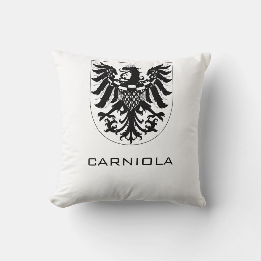 Duchy of Carniola Monochrome Heraldic Art  クッション (正面)