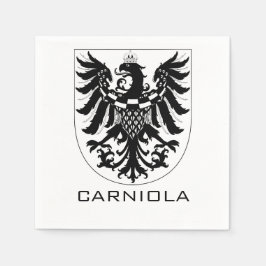 Duchy of Carniola Monochrome Heraldic Art  スタンダードカクテルナプキン