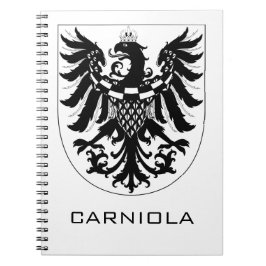 Duchy of Carniola Monochrome Heraldic Art  ノートブック