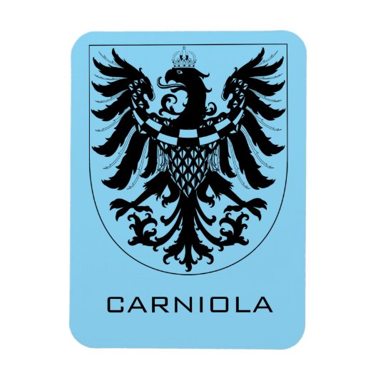 Duchy of Carniola Monochrome Heraldic Art  マグネット (縦)