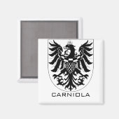 Duchy of Carniola Monochrome Heraldic Art  マグネット (正面/裏面)