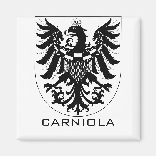 Duchy of Carniola Monochrome Heraldic Art  マグネット (正面)