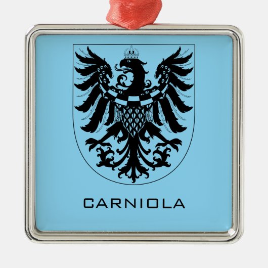 Duchy of Carniola Monochrome Heraldic Art  メタルオーナメント (正面)