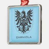 Duchy of Carniola Monochrome Heraldic Art  メタルオーナメント (左)