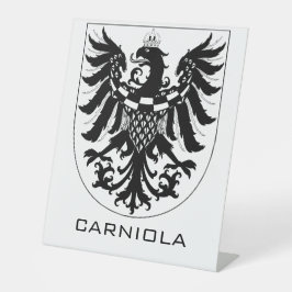 Duchy of Carniola Monochrome Heraldic Art  台座サイン