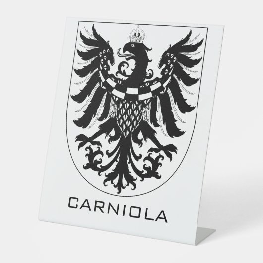 Duchy of Carniola Monochrome Heraldic Art  台座サイン (正面)