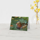 Duckグリーティングカード カード (黄色い花)