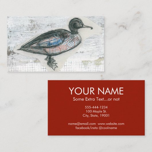 Duck名刺 – Bird名刺 名刺 (正面/裏面)