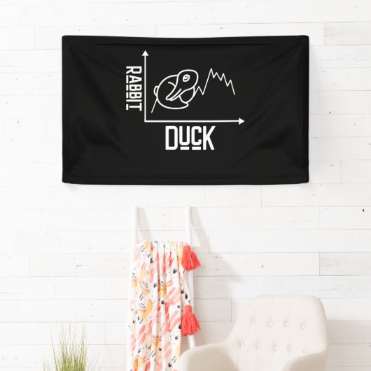 Duck And Rabbit Graph Mathematic 横断幕 (インサイチュ)