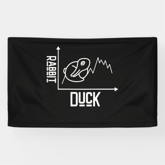Duck And Rabbit Graph Mathematic 横断幕 (横)