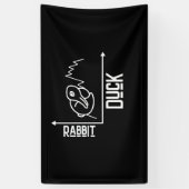 Duck And Rabbit Graph Mathematic 横断幕 (縦)
