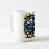 Duck around and find out duck coffee mug コーヒーマグカップ (正面左)