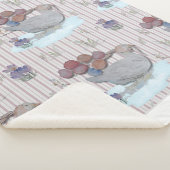 Duck Balloons Nursery Theme Baby Cloth シェルパブランケット (3/4)