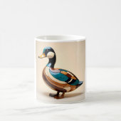 Duck Bird Animal Wood Art Print  コーヒーマグカップ (中央)