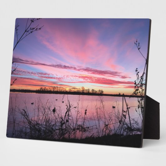 Duck Blind Canvas Printのサンライズ フォトプラーク (側面)