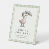 Duck Books For Baby Shower Table Top 台座サイン (正面)